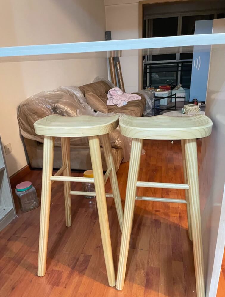 เก้าอี้บาร์ MY DOLLS HOUSE PINE 75 ซม. สีไม้ธรรมชาติ